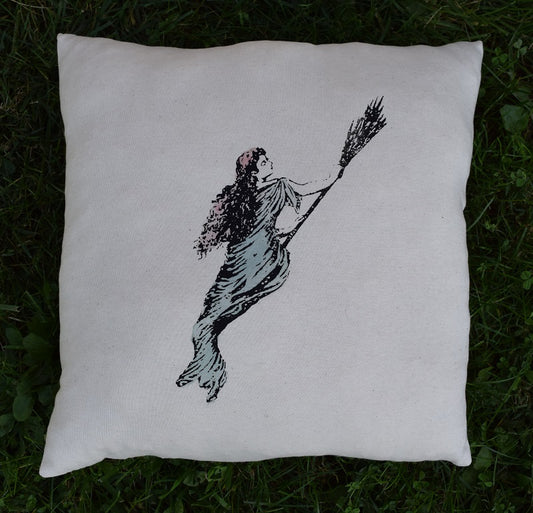 Travel by Broom: Throw/Decor Pillow (15x15)